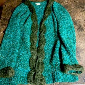 Warm cardigan sweater